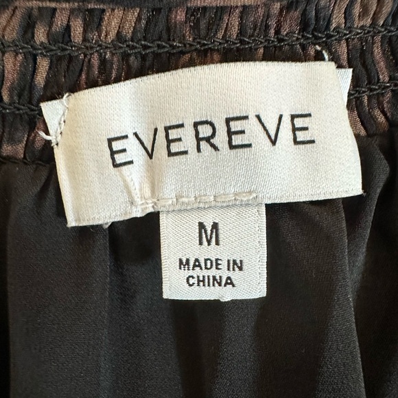 Evereve Black and Brown Leopard Print Jumpsuit - Picture 4 of 5